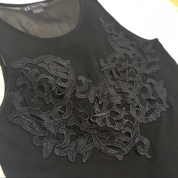 Black Lace Top by A/X Armani Exchange - Picture 7 of 7